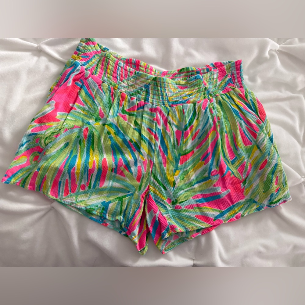 Lilly Pulitzer Pink and Green Patterned Shorts